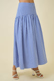 Jackie Gingham Maxi Skirt