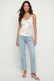 Cassie Lace Trim Cami (Off White)