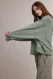 Freya Oversized Striped Drop Shoulder Sweatshirt