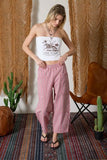 Stripe Pocket Detail Wide Leg Pants