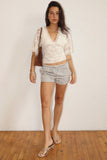 Terri Lace V Neck Top