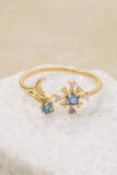 Gold Dipped Cz Stars & Moon Ring