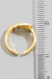Cz Baguette Belt Ring (Gold)