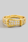 Cz Belt Buckle Ring