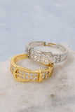 Cz Belt Buckle Ring