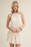 Crinkle Halter Top