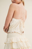 Crinkle Halter Top
