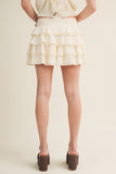 Crinkle Ruffled Skort