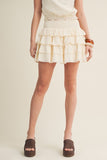 Crinkle Ruffled Skort