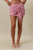 Gingham Wrapped Skort