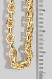 Gold Dipped Intricate Chain Link Necklace