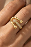 Pave Accent Open Ring