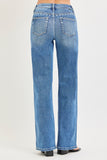 High Rise Wide Leg Studded Jeans
