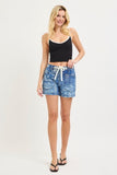 Paisley Print Patch Pocket Shorts
