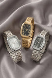 Polished Band Classic Square Watch (Gold)