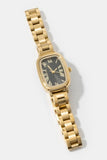 Polished Band Classic Square Watch (Gold)