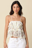 Ellen Tiered Ruffle Cami Top