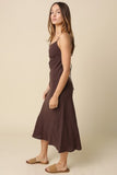 Ellie Linen Open-back Maxi Dress