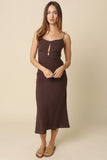 Ellie Linen Open-back Maxi Dress