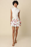 Dora Floral Tiered Ruffle Mini Skirt