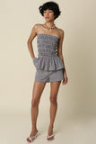 Brenda Gingham High-waist Shorts
