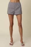 Brenda Gingham High-waist Shorts