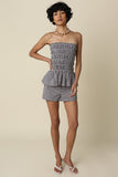 Brenda Gingham High-waist Shorts
