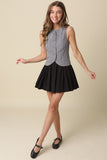 Angie Gingham Combo Mini Dress