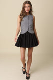 Angie Gingham Combo Mini Dress