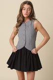 Angie Gingham Combo Mini Dress
