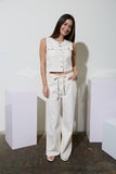 Countryside Drawstring Denim Pants (Ivory)