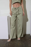 Countryside Drawstring Denim Pants (Olive)