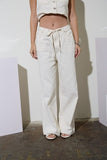 Countryside Drawstring Denim Pants (Ivory)