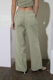 Countryside Drawstring Denim Pants (Olive)