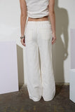 Countryside Drawstring Denim Pants (Ivory)