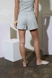 Nicolette Striped Wrap Skort
