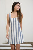 Boardwalk Stripe Mini Dress (Navy)