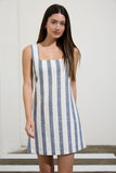 Boardwalk Stripe Mini Dress (Navy)