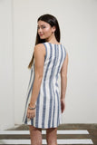 Boardwalk Stripe Mini Dress (Navy)