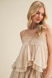 Playful Hem Cami Top