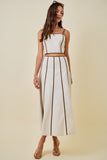 Contrast Bustier Crop Top