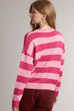 Classic Striped Sweater (Pink Magenta Combo)