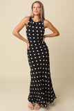 Frankie Polka Dot Sleeveless Maxi Dress