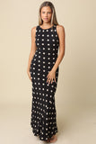 Frankie Polka Dot Sleeveless Maxi Dress