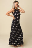 Frankie Polka Dot Sleeveless Maxi Dress
