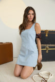 Layla Stripe Denim Dress