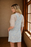 Blue Charm Overall Dress