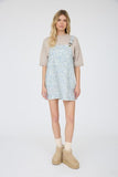 Blue Charm Overall Dress