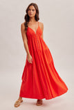 Cherry Tiered Maxi Dress