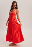 Cherry Tiered Maxi Dress